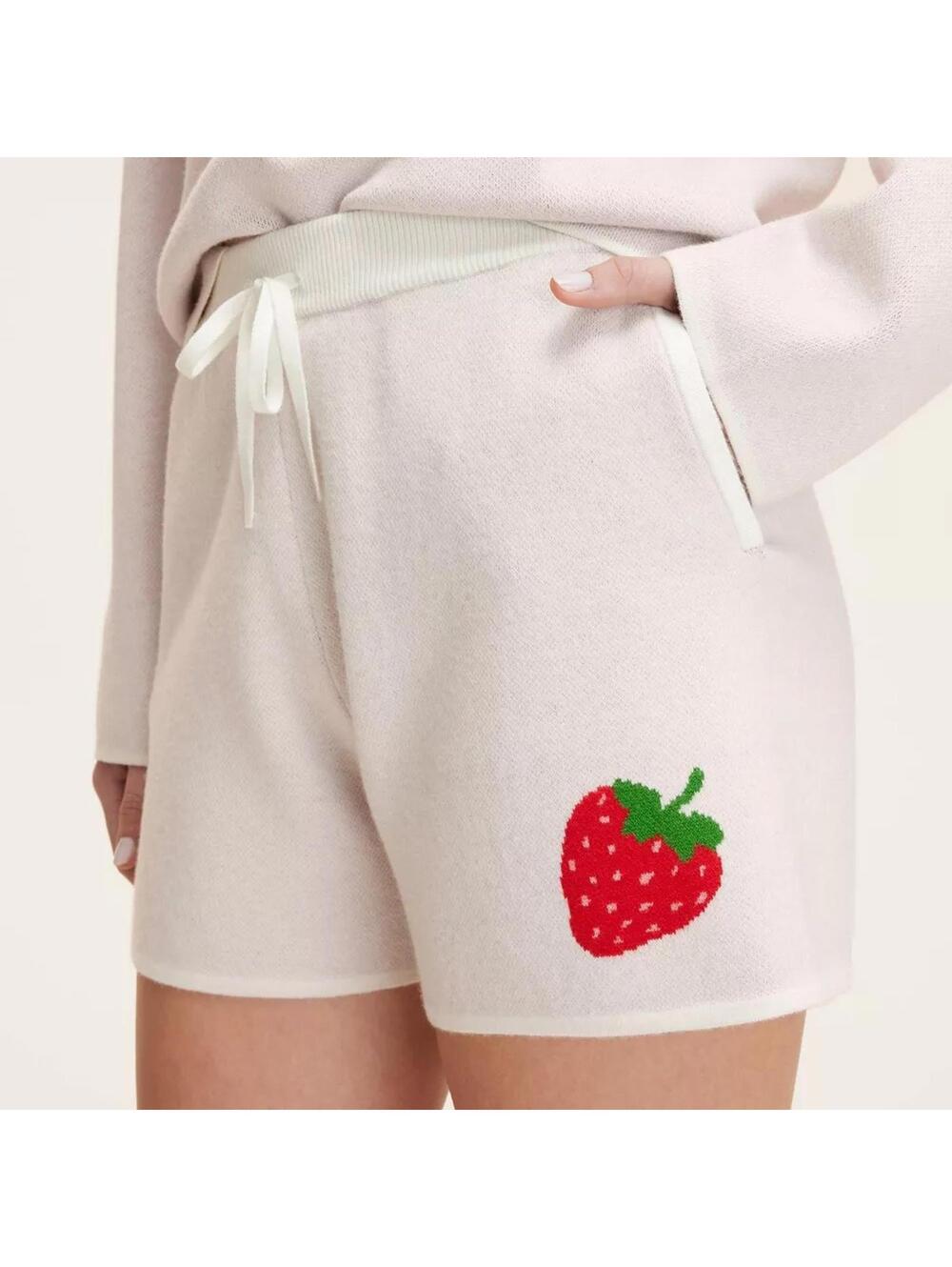Kate Spade Embroidered Strawberry Sweater